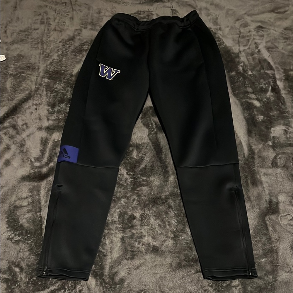 Adidas Washington Huskies Black Performance Pants